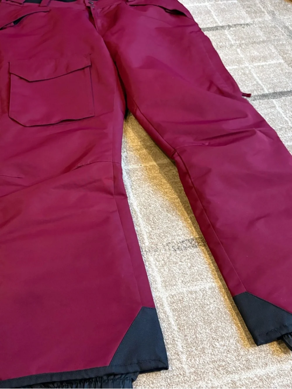 Women's ICEBURG Red Burgundy Ski Snow Snowboard Pants Size 1X EUC - Picture 2 of 11